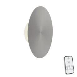 Aplique de pared LED Puntua Ø 25 cm gris