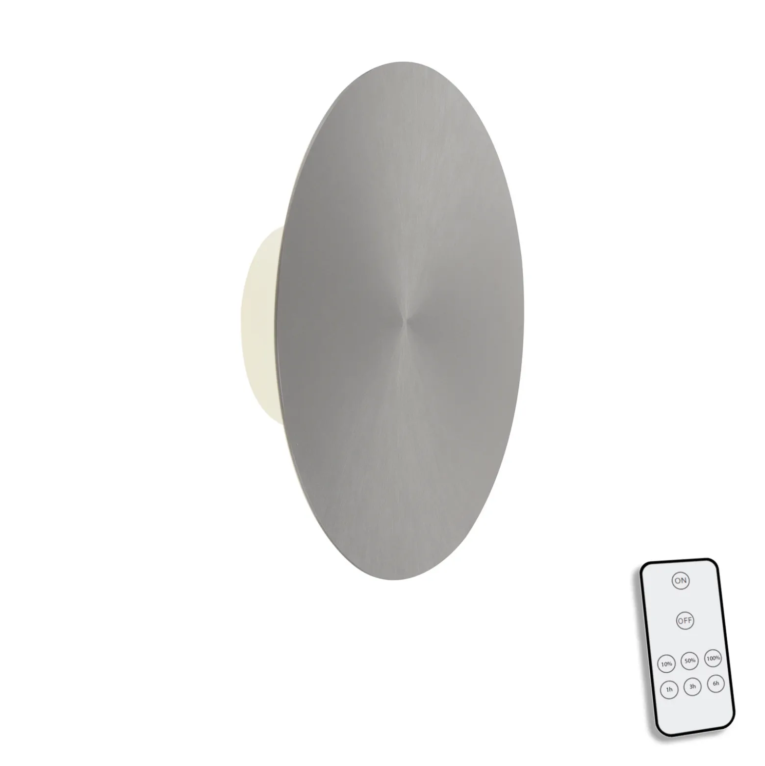 Aplique de pared LED Puntua Ø 25 cm gris