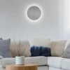 Aplique de pared LED Puntua Ø 18 cm gris
