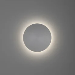 Aplique de pared LED Puntua Ø 18 cm gris