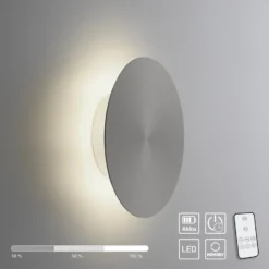 Aplique de pared LED Puntua Ø 18 cm gris
