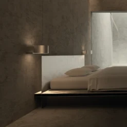 Aplique de pared LED PURE Clipse, color bronce, aluminio Ø 15 cm