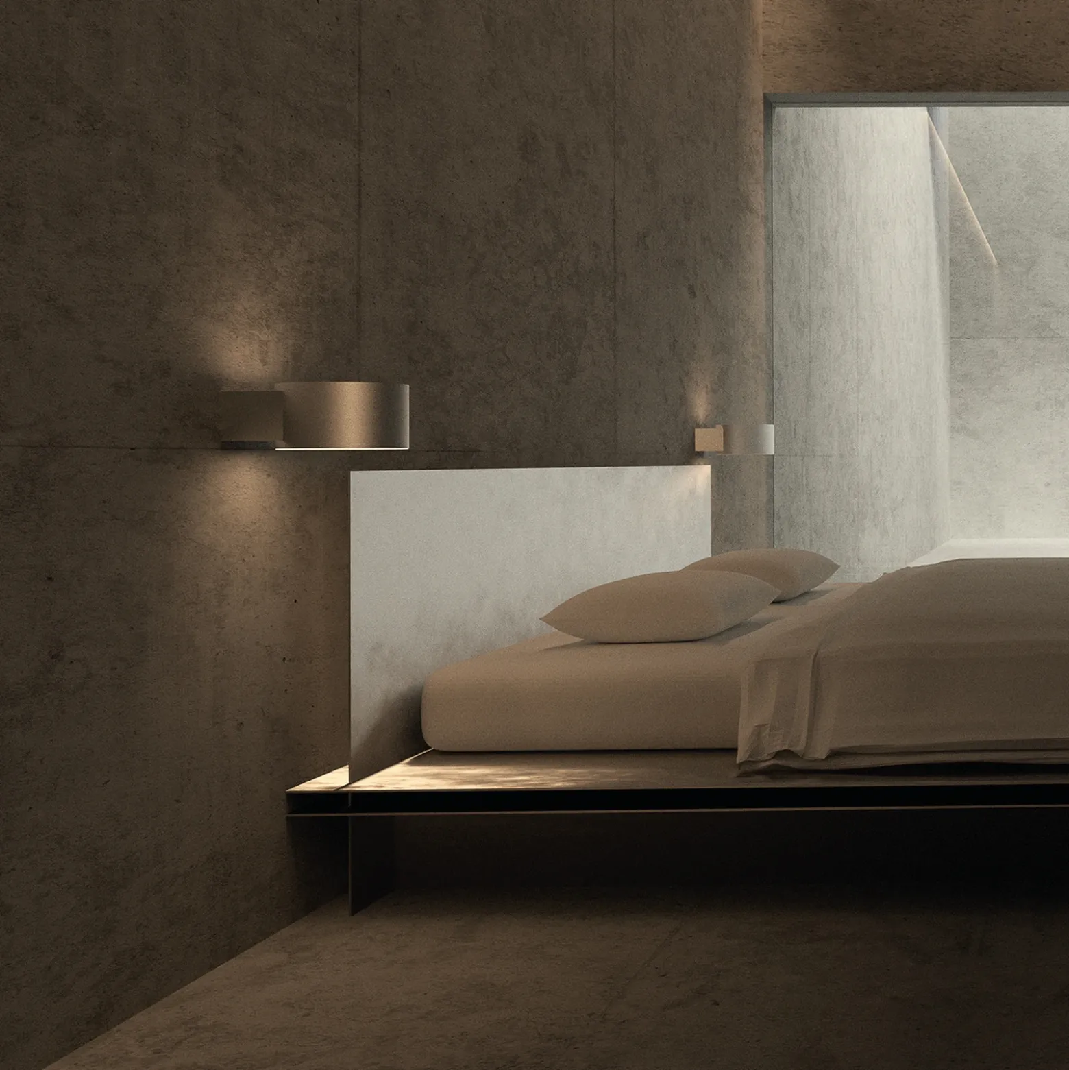 Aplique de pared LED PURE Clipse, color bronce, aluminio Ø 15 cm