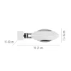 Aplique de pared LED PURE Oculis, blanco, 30 cm, hierro/cristal, 2 luces