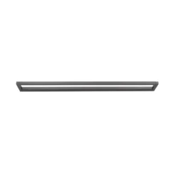 Aplique de pared LED PURE Puro, gris, 100 cm de ancho, aluminio, atenuador de