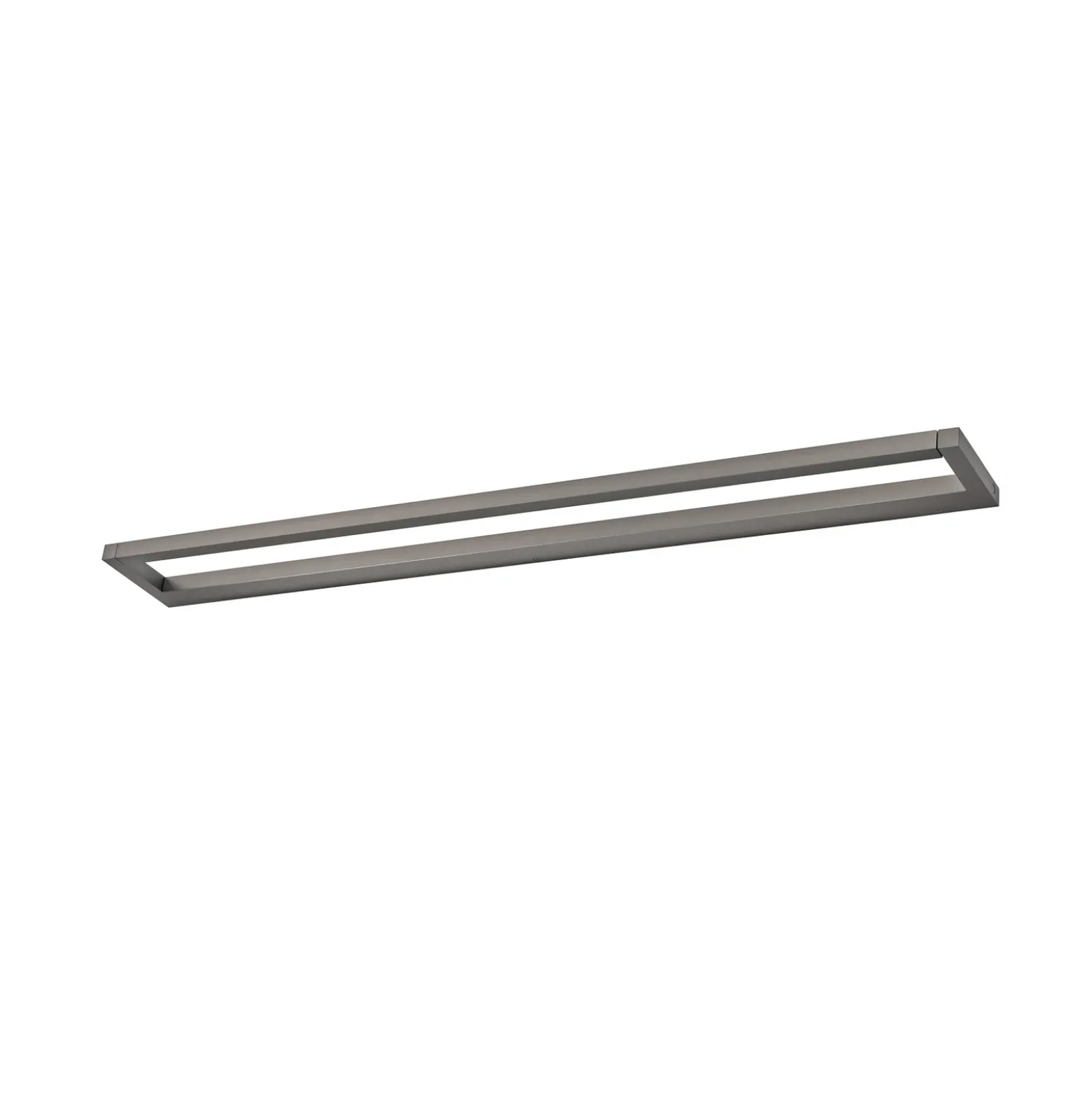 Aplique de pared LED PURE Puro, gris, 100 cm de ancho, aluminio, atenuador de