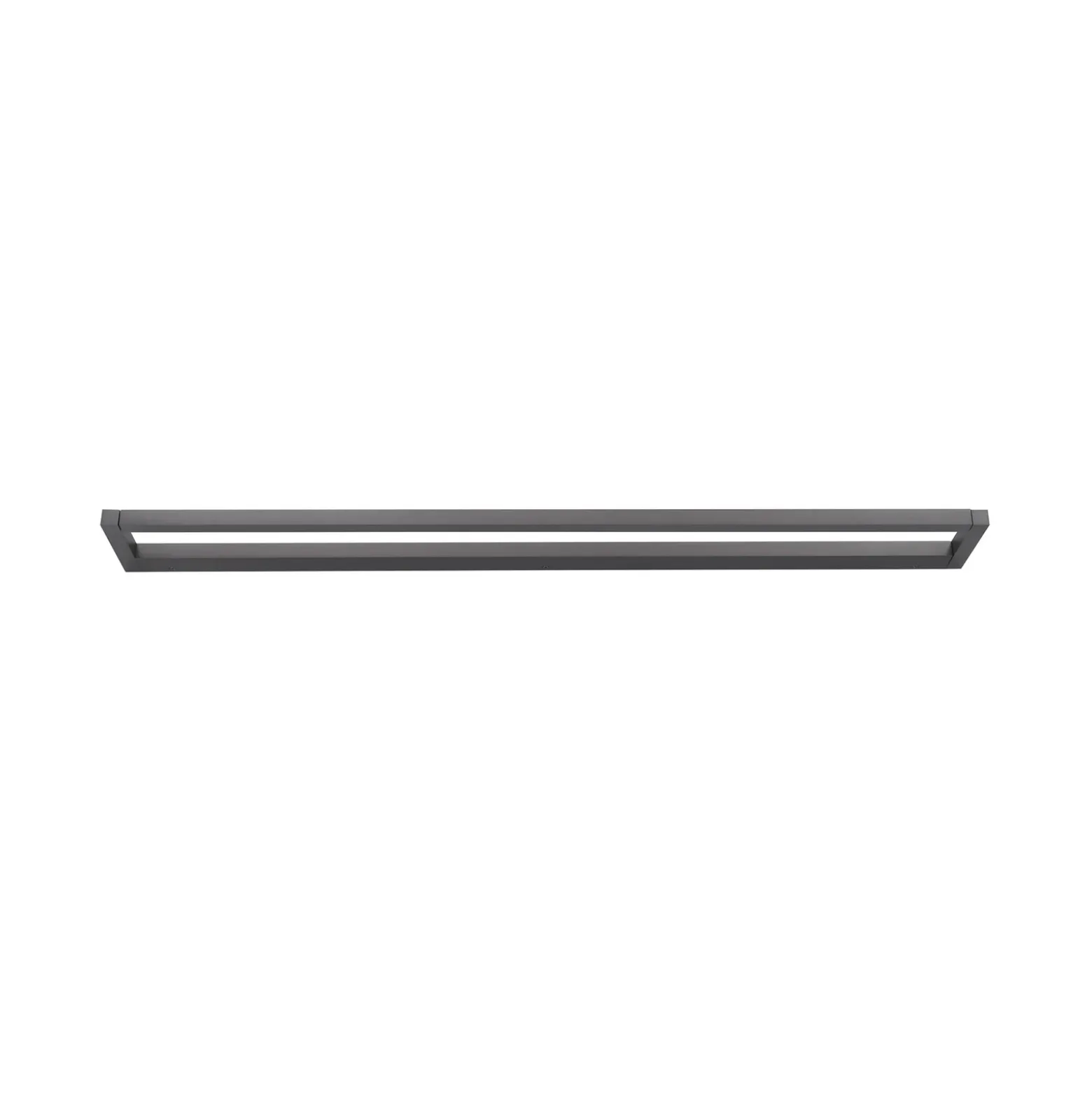 Aplique de pared LED PURE Puro, gris, 100 cm de ancho, aluminio, atenuador de