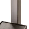 Aplique de pared LED Quitani Talon, acabado en bronce claro anodizado