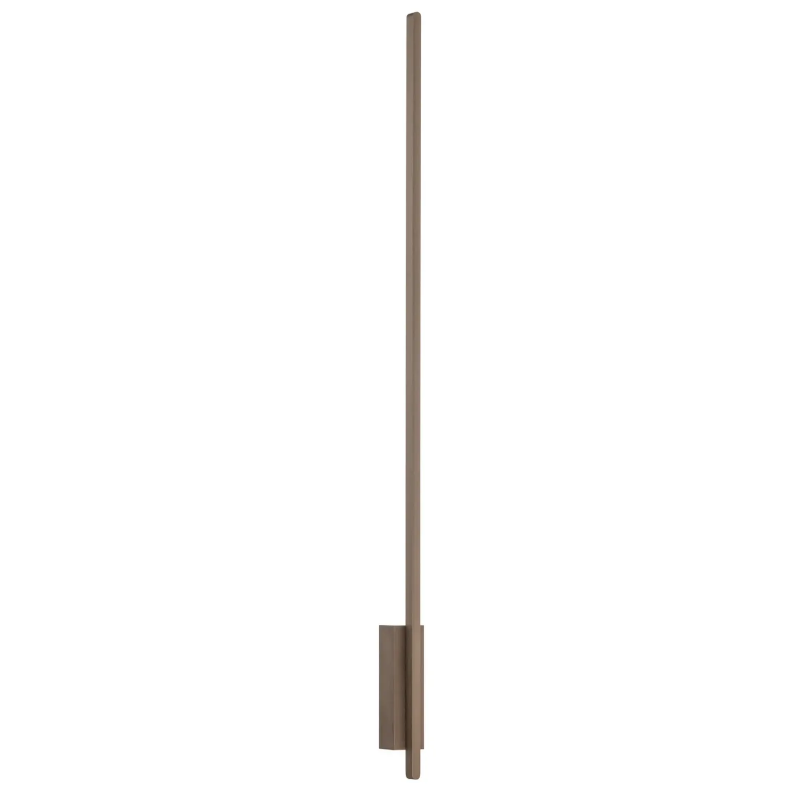 Aplique de pared LED Quitani Talon, acabado en bronce claro anodizado
