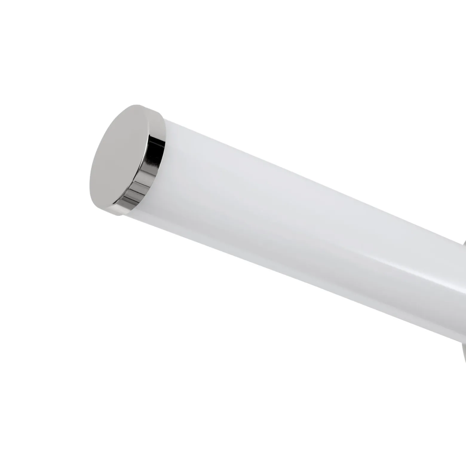 Aplique de pared LED Ramola, color cromado, ancho 45 cm, IP44, CCT