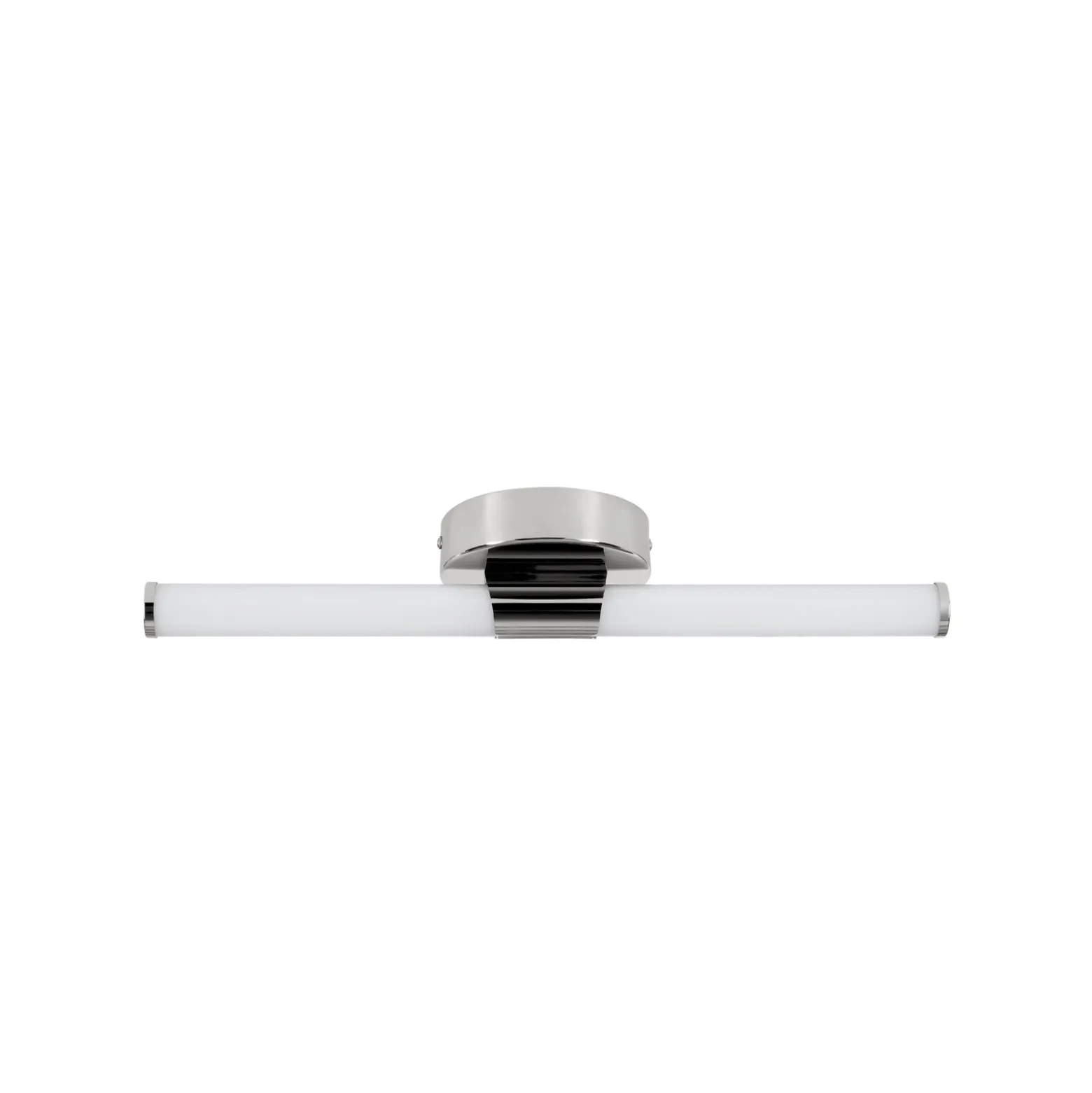 Aplique de pared LED Ramola, color cromado, ancho 45 cm, IP44, CCT