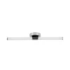 Aplique de pared LED Ramola, color cromado, ancho 60 cm, IP44, CCT