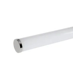 Aplique de pared LED Ramola, color cromado, ancho 60 cm, IP44, CCT