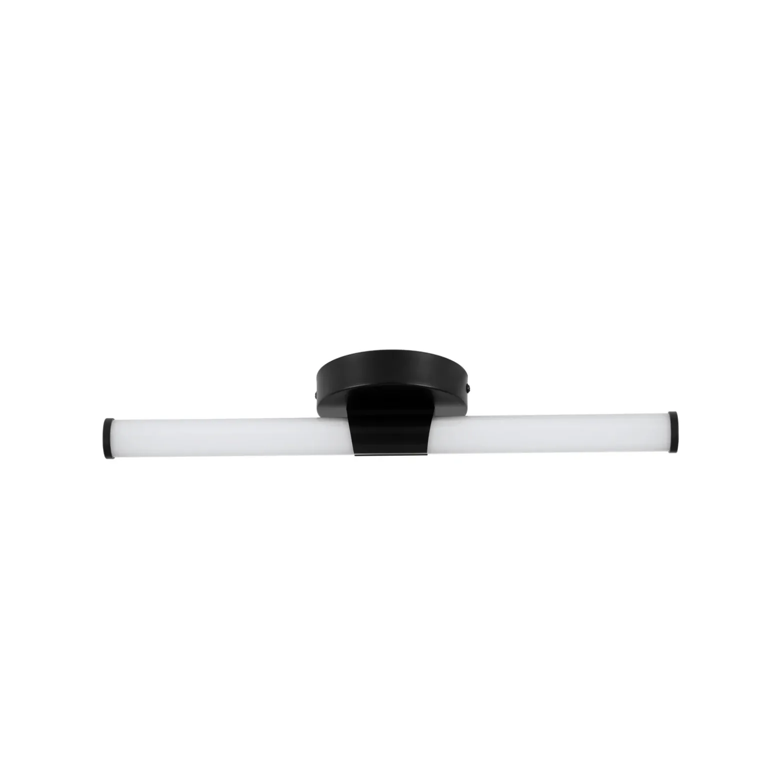 Aplique de pared LED Ramola, negra, ancho 45 cm, IP44, CCT