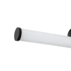Aplique de pared LED Ramola, negra, ancho 45 cm, IP44, CCT