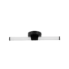 Aplique de pared LED Ramola, negra, ancho 45 cm, IP44, CCT