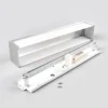 Aplique de pared LED Ranik de Lindby, 40 cm, color aluminio, metal