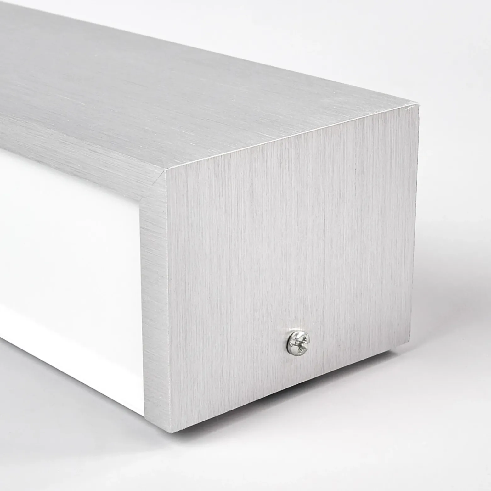 Aplique de pared LED Ranik de Lindby, 40 cm, color aluminio, metal