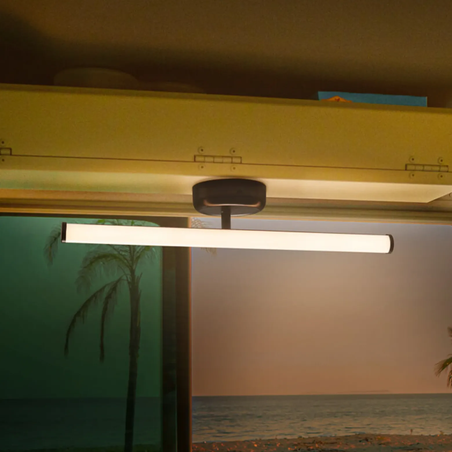 Aplique de pared LED recargable NIGHTLUX STICK de OSRAM, negra, con regulador