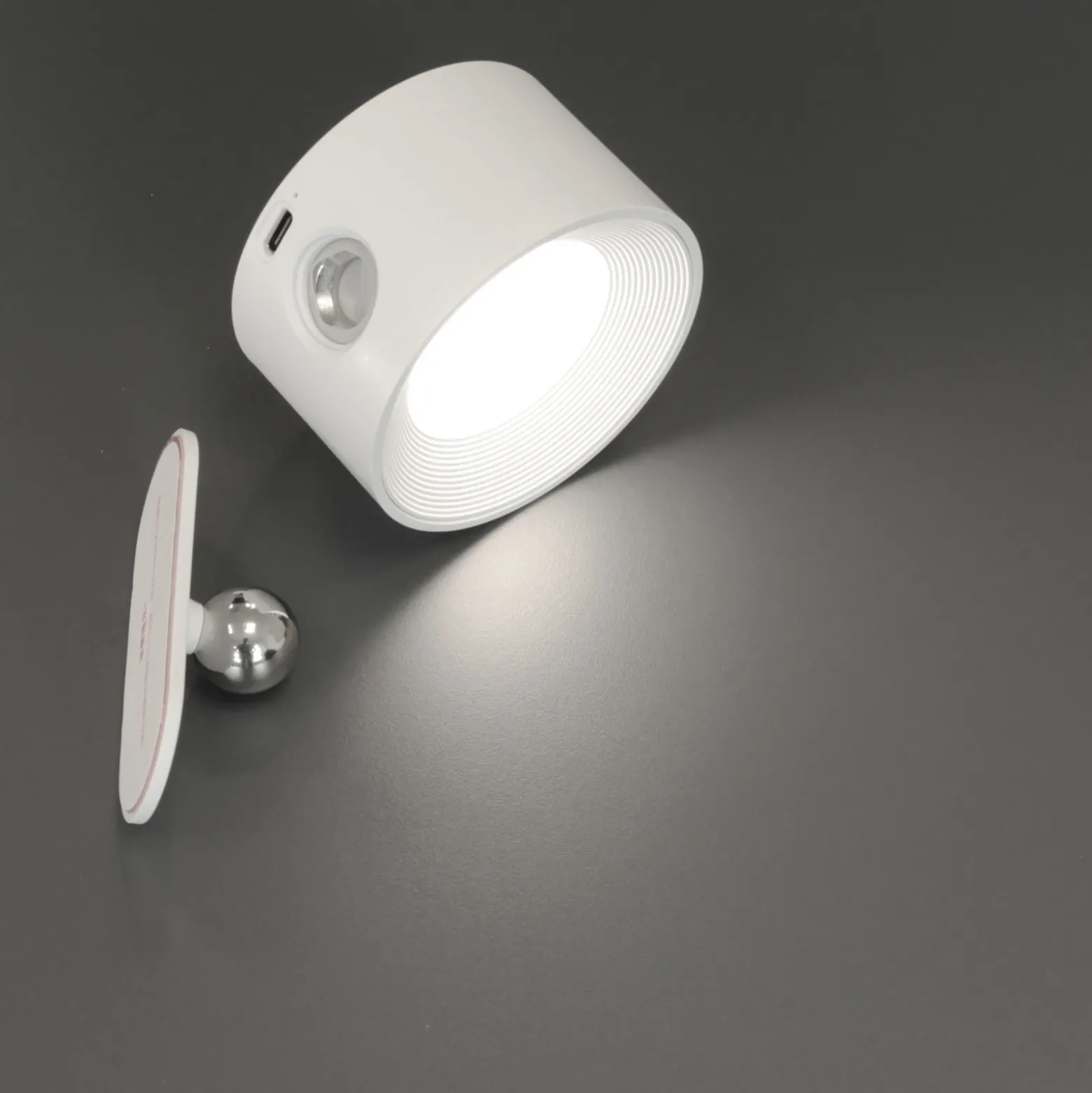 Aplique de pared LED recargable Magnetics, blanco, CCT, con imán