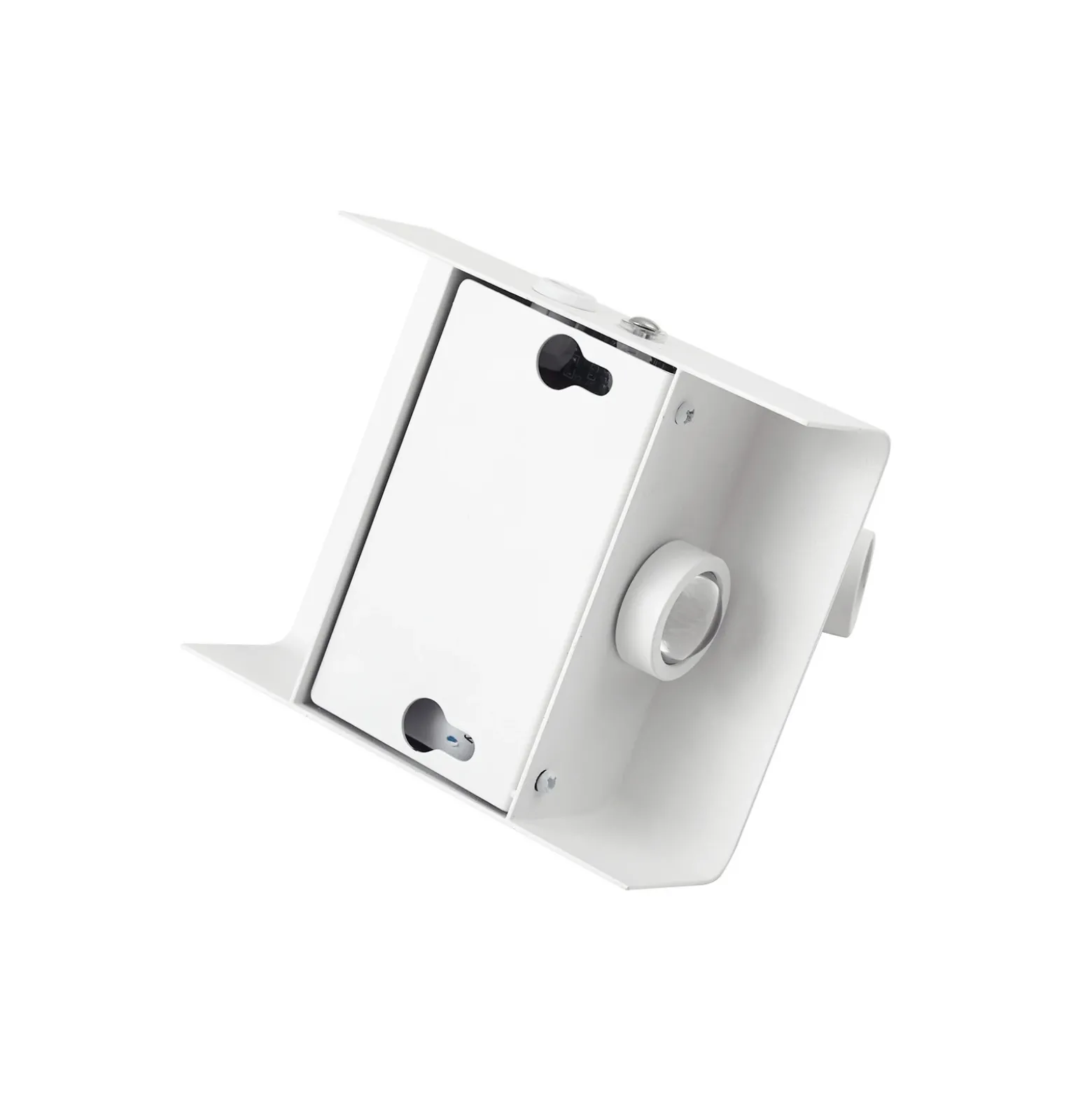Aplique de pared LED recargable Lindby Agit, blanco, metal, regulador de