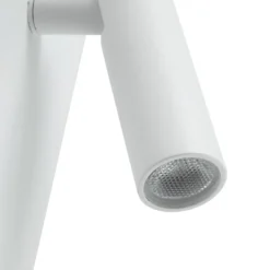 Aplique de pared LED recargable Lindby Agit, blanco, metal, regulador de