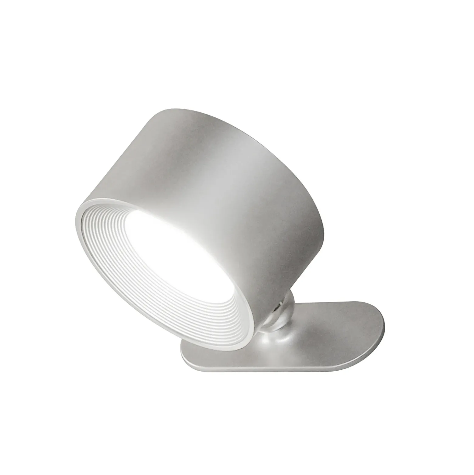 Aplique de pared LED recargable Magnetics, plateado, CCT, con imán