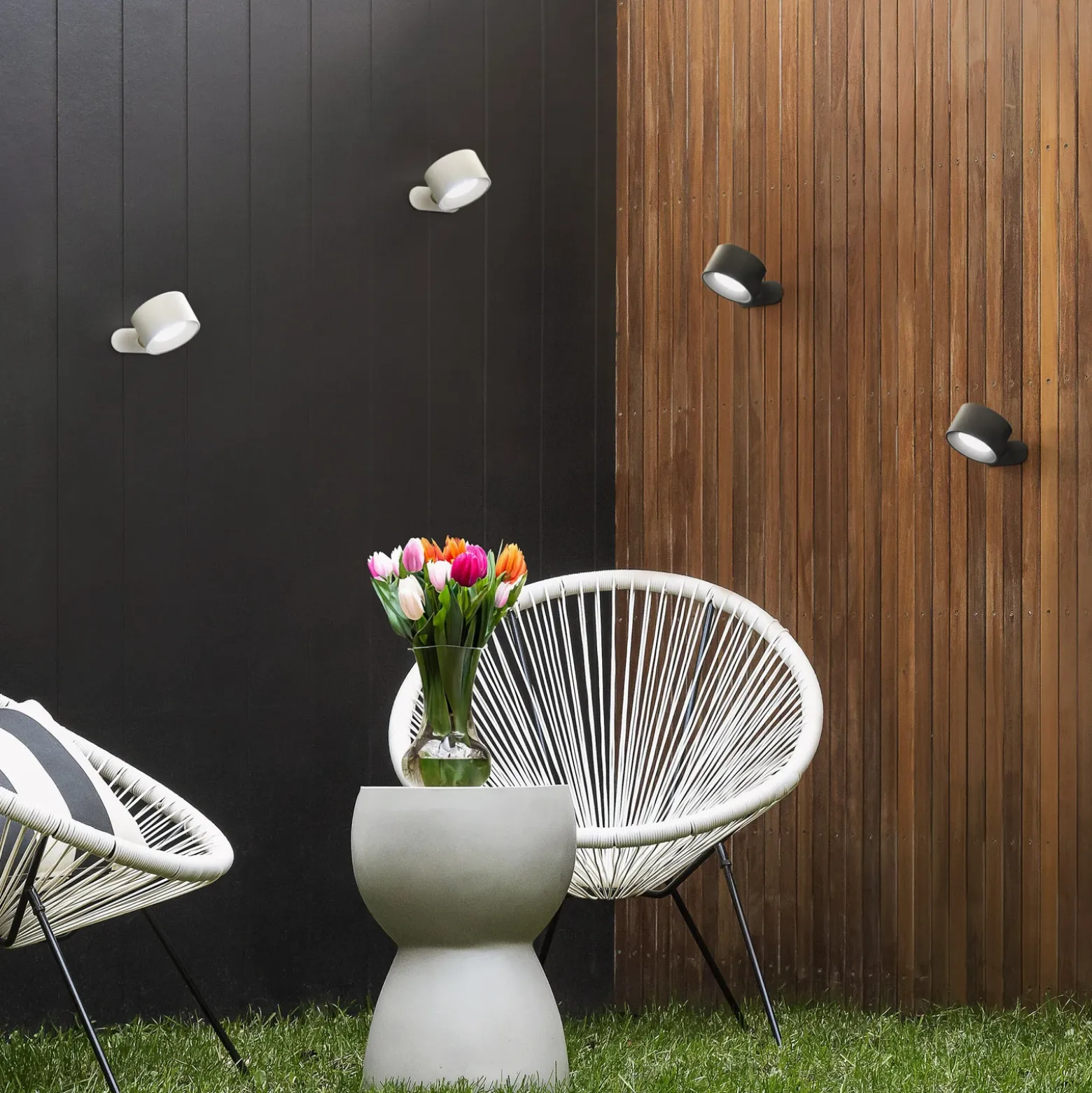 Aplique de pared LED recargable Magnetics, blanco, CCT, con imán