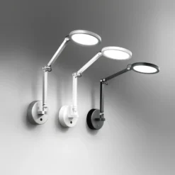 Aplique de pared LED Regina, negro, CCT, atenuable, regulable