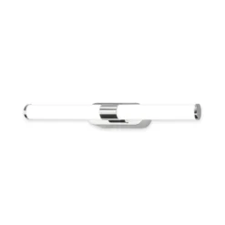 Aplique de pared LED Runt, cromada, 4000 K, IP44, longitud 40 cm