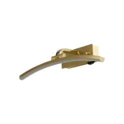 Aplique de pared LED Santorini, anchura 40 cm, latón, inclinable