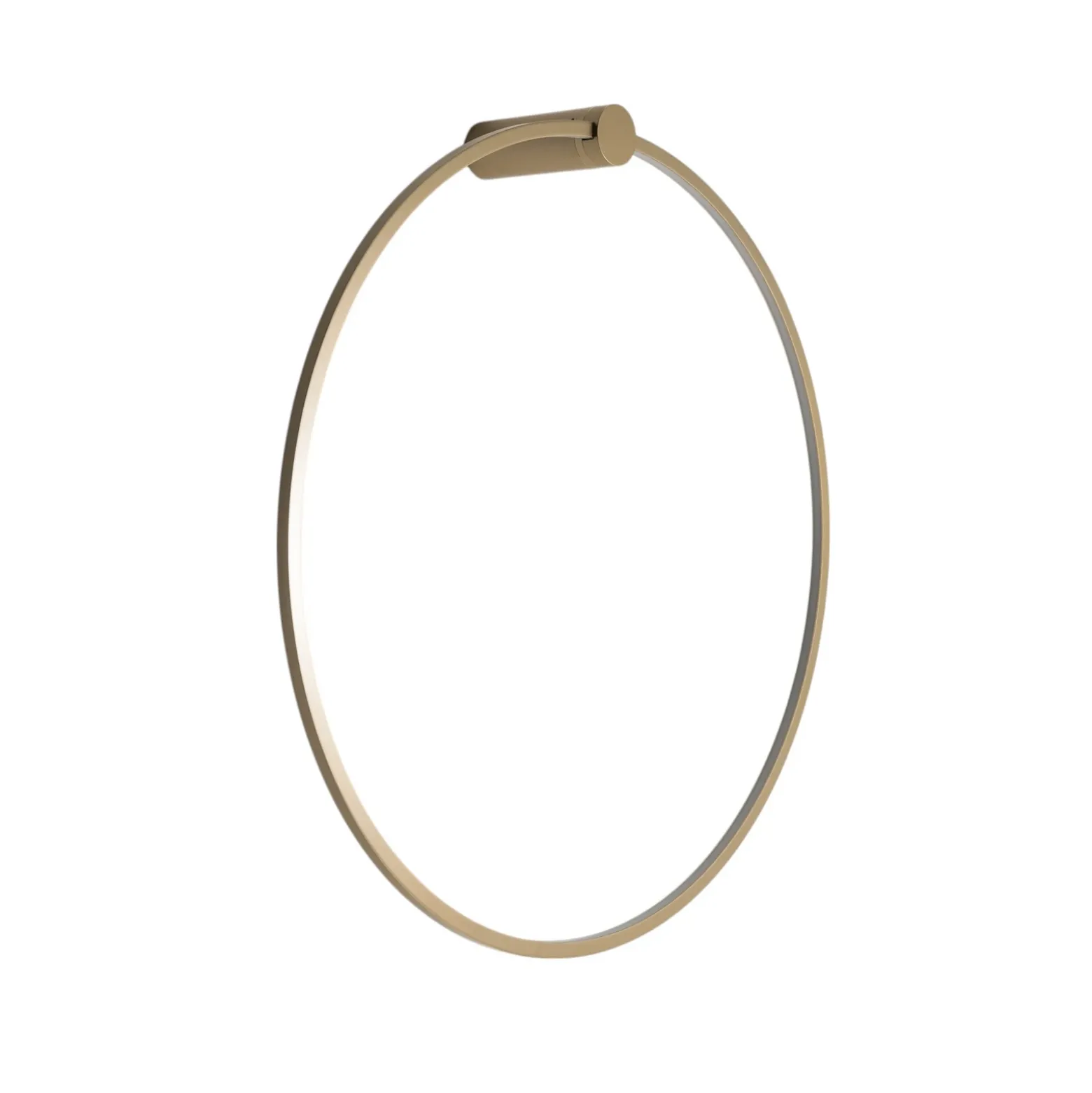 Aplique de pared LED Saturno, dorado, Ø 80 cm, metal, 4000 K