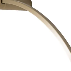 Aplique de pared LED Saturno, dorado, Ø 80 cm, metal, 4000 K