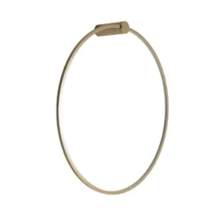 Aplique de pared LED Saturno, dorado, Ø 80 cm, metal, 4000 K
