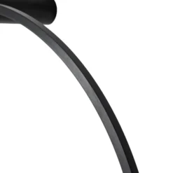 Aplique de pared LED Saturno, negro, Ø 80 cm, metal, 4000 K