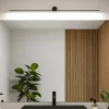 Aplique de pared LED Sava de Paulmann, negro, 120 cm, IP44