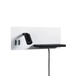 Aplique de pared LED Serra de Paulmann, negro, 2700 K, derecha