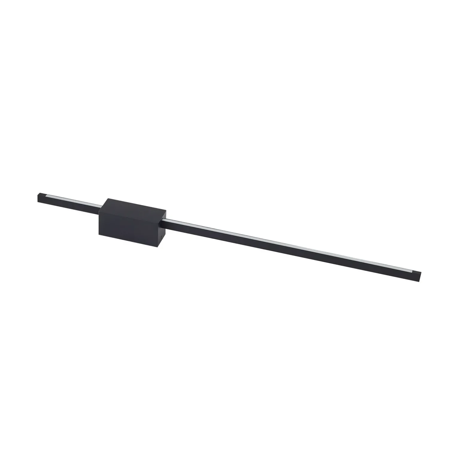 Aplique de pared LED Skaila de Lucande, negro, longitud 90 cm, 3000 K