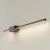 Aplique de pared LED Skaila de Lucande, negro, longitud 90 cm, 3000 K