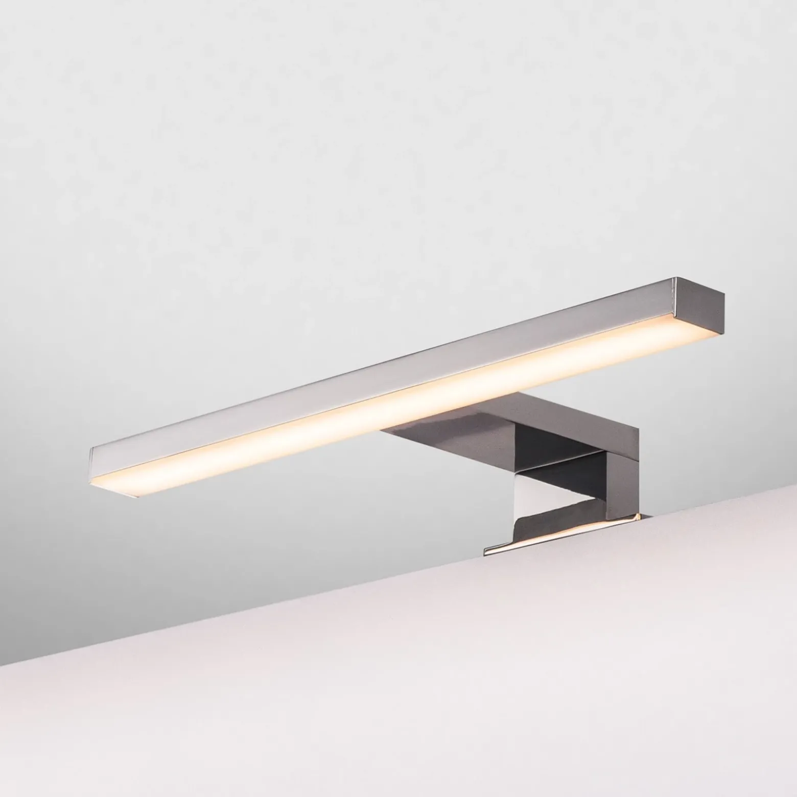 Aplique de pared LED SLV Dorisa ancho 30cm cromo