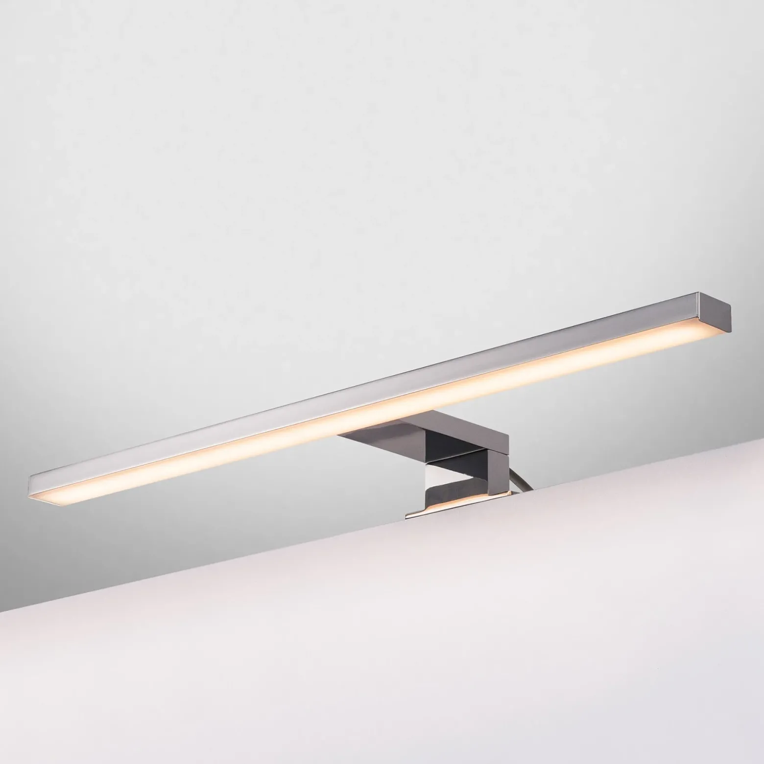 Aplique de pared LED SLV Dorisa ancho 50cm cromo