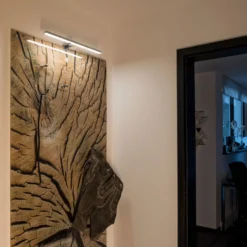 Aplique de pared LED SLV Dorisa ancho 50cm cromo