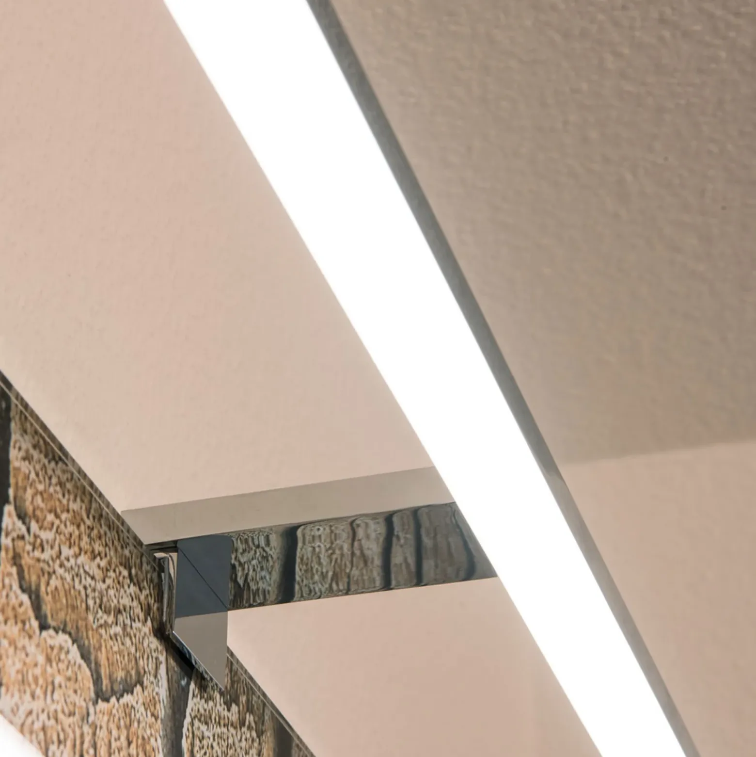 Aplique de pared LED SLV Dorisa ancho 50cm cromo