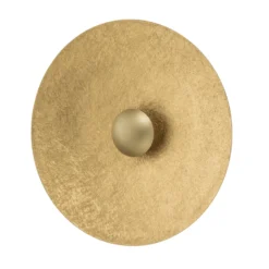 Aplique de pared LED Sole M, Ø 65 cm, color dorado, acero, 3.000 K