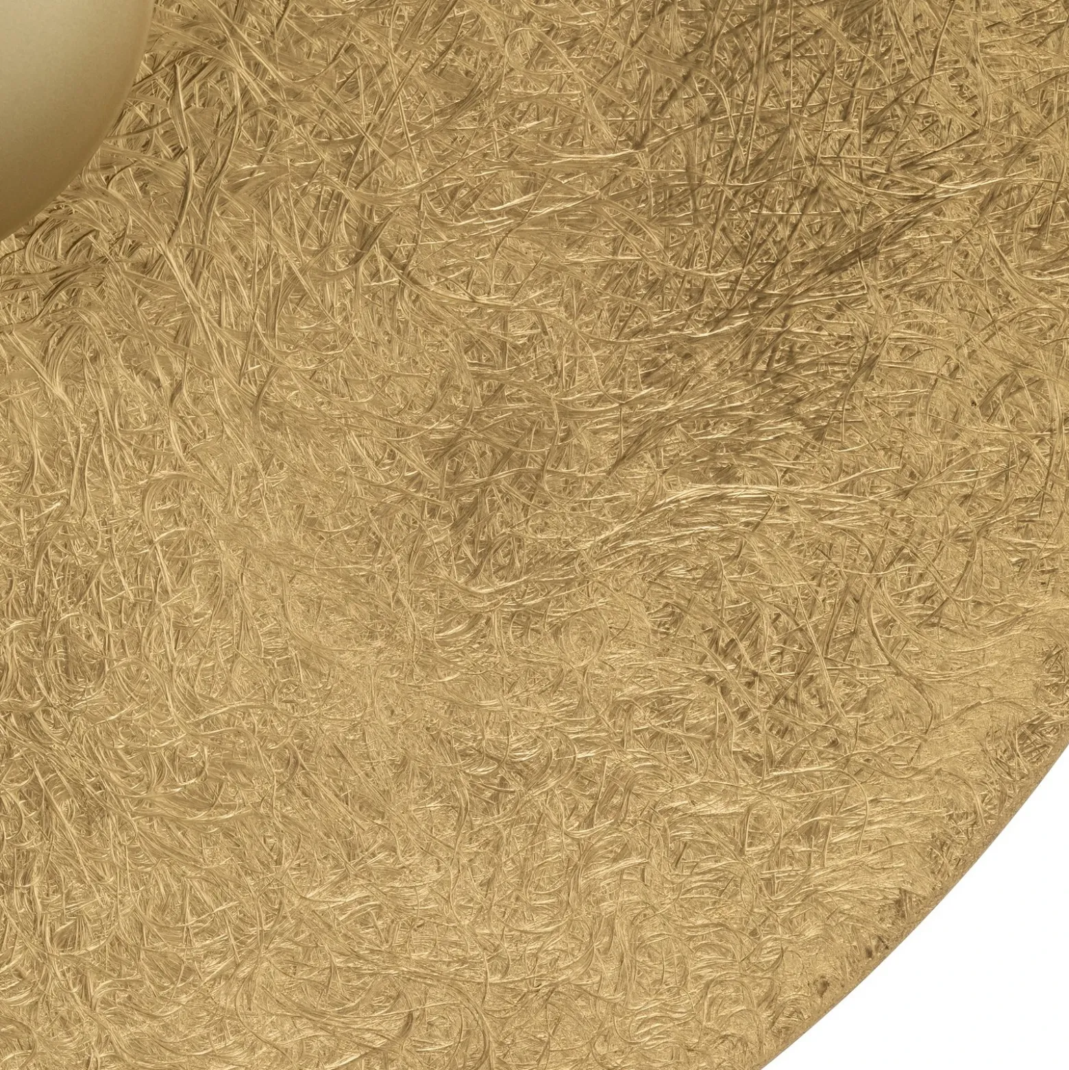 Aplique de pared LED Sole M, Ø 65 cm, color dorado, acero, 3.000 K