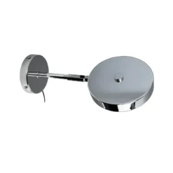Aplique de pared LED Starlight de Dyberg Larsen, cromado, Ø 14 cm, atenuable.