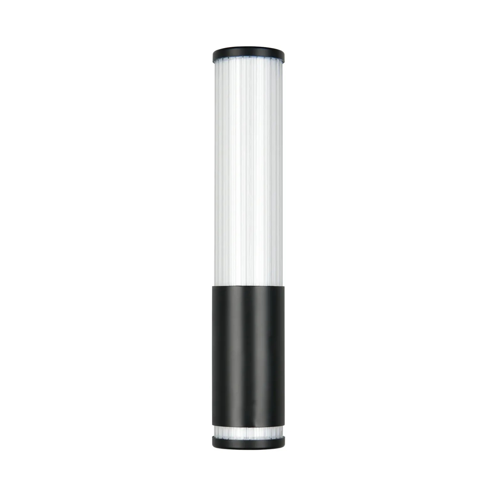 Aplique de pared LED Stefano, negro mate, altura 29 cm, metal, IP44