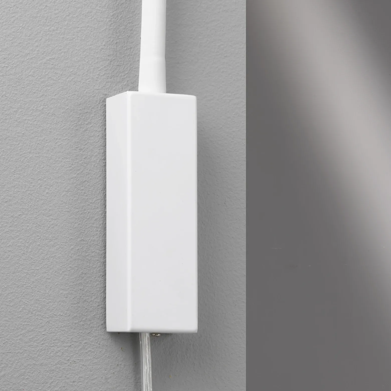 Aplique de pared LED Sten, blanco, altura 61 cm, control por gestos