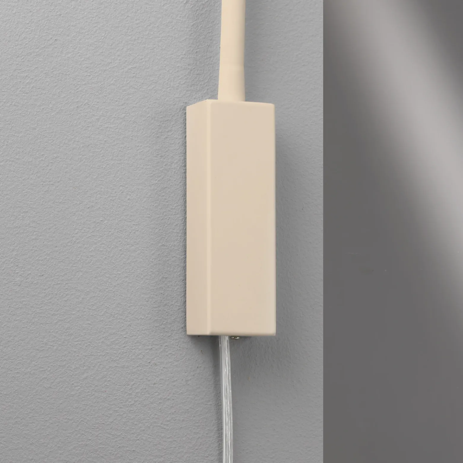 Aplique de pared LED Sten, color arena, altura 61 cm Control por gestos