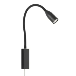 Aplique de pared LED Sten con control gestual, negro